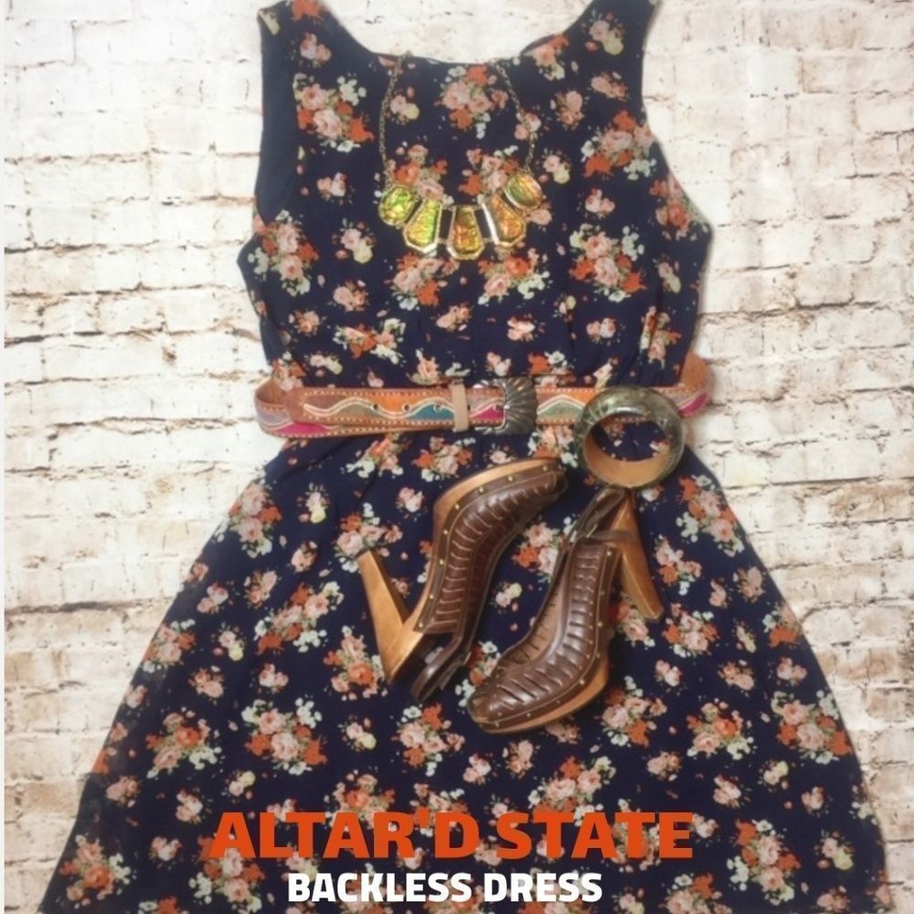 ALTAR'D STATE BACKLESS DRESS